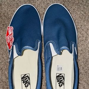 Vans classic slip on navy blue size 12